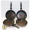 Image 1 : FOUR FRYING PANS (10" DIAMETER)