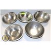 Image 1 : FIVE SMALL STAINLESS STEEL KITCHEN BOWLS