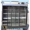 Image 1 : COLD STREAM 3 DOOR SLIDING GLASS COOLER. AS IS