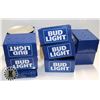 Image 1 : BOX OF BUD LIGHT THEMED RESTAURANT ITEMS