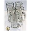 Image 1 : LOT OF 5 X-LARGE BEER MUGS