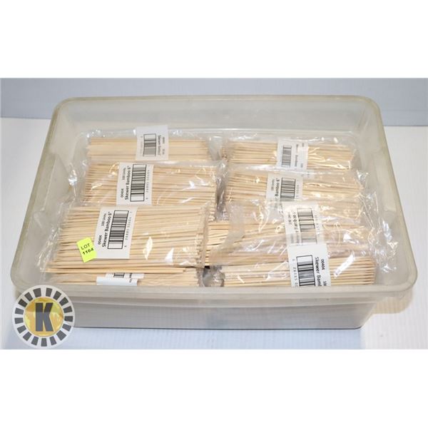 LARGE BUNDLE OF 6  BAMBOO SKEWERS