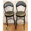 Image 1 : TWO MATCHING BAR CHAIRS (BLACK)