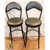 Image 1 : TWO MATCHING BAR CHAIRS (BLACK)