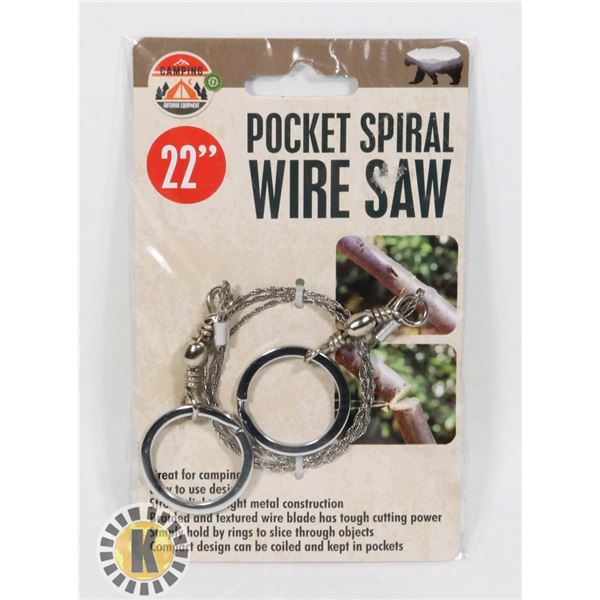 NEW POCKET SPIRAL WIRE SAW 22"