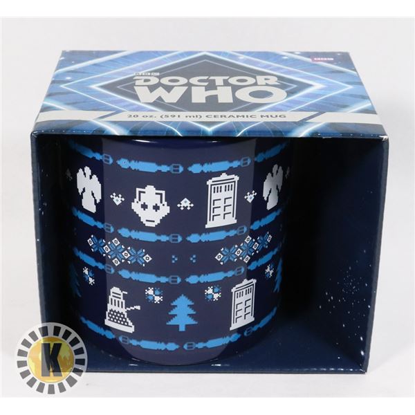 NEW DR WHO CHRISTMAS THEME 20-OZ MUG