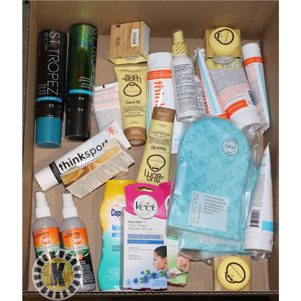 BOX OF BABY SKIN CARE PRODUCTS