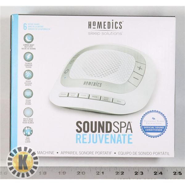 NEW HOMEDICS SLEEP SOLUTIONS SOUND SPA SOUND