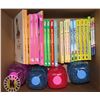 Image 1 : BOX OF BOOKS ALSO INCLUDES BUBBLES