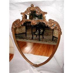 Giltwood Shield Mirror Early 19th C England #2246262