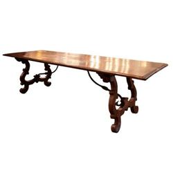 17th Century Solid Walnut Portuguese Table #2246290