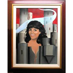ORIG PORTRAIT PAINTING OF A LOVELY LATIN LADY #2246604