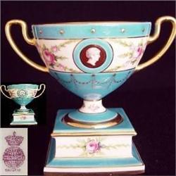 Minton  Two Handled Vase and Stand #2246612