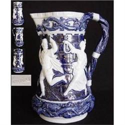 Minton Majolica Ale Jug c1877 #2246617