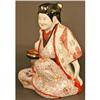 Image 1 : Japanese Antique Porcelain Seated Girl, 19th C.#2246900