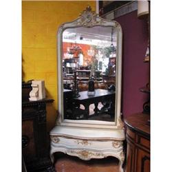 Italian Painted Console standing entry miror #2246980