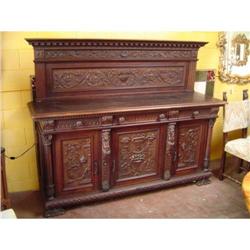 Italian Tuscan renaissance style walnut Buffet #2246985