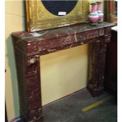 Fire Place red marble C.1900 #2246996