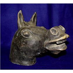 Impressionist Bronze Bust Horse Head Sculpture #2247005