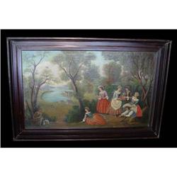 European Romantic Genre Oil Painting 19c #2247010