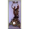Image 1 : ONYX  ART NOUVEAU 19C CLOCK 2 WOMEN w DOVES #2247138