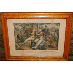 6 Antique Lithographs Turgis, "Mazeppa's Ride" #2260180