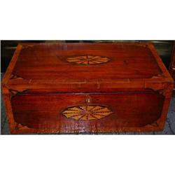 Antique Lap Desk Box w/ wonderful inlay, c.1870#2260184