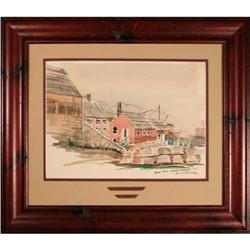 Contemporary Realist Watercolor Landscape Seal #2260262