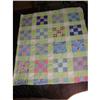 Image 1 : Exquisite!! Hand-Stitched Patchwork Quilt Top  #2260676