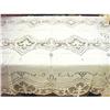 Image 1 : HANDMADE Linen Cutwork, Needlepoint Tablecloth #2260713