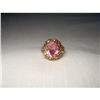 Image 1 : 14K YG Handmade Pink Sapphire Filigree Ring #2260804