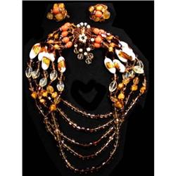 1930's HEAVY Venetian GLASS PARURE WOW #2260936