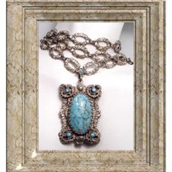 EXQUISITE Edwardian CZECH GLASS Necklace #2260938