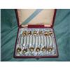 Image 1 : 12 Antique Russian Silver Tea spoons #2260972