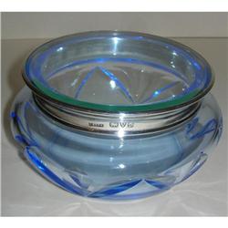 Top Quality Cut Crystal and Silver Powder Bowl#2261135