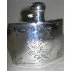 Sterling Silver Hip Flask - Walker and Hall  #2261142