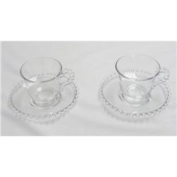 Candlewick Cups and Saucers #2268772