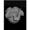 Image 1 : Fenton Milk Glass Flower Vase Ruffled!  #2268791
