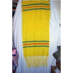 Vintage Mexican Hand Woven Wool Shawl #2268929