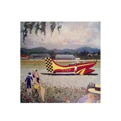 Unknown  Red Plane Offset Lithograph #2269567