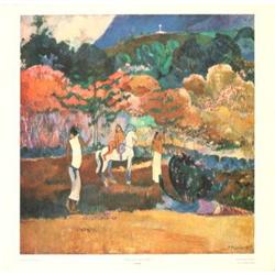 Paul Gauguin Woman on a White Horse Offset#2269595