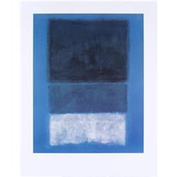 Mark Rothko No 14 White and Greens in Blue #2270035
