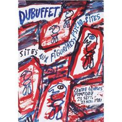 Jean Dubuffet Sites aux Figurines Psycho-sites #2270126
