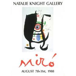 Joan Miro Natalie Knight Gallery, 1988 #2270165