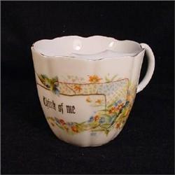 Mustache Cup, Bluebirds and Motto. #2270231