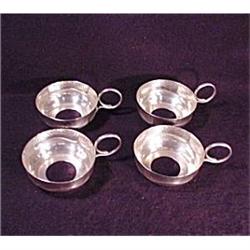 Set 4 Silver Plate Russian Tea Glass Holders #2270241