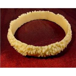 Vintage Celluloid Floral Bangle. #2270242