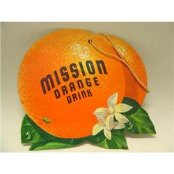 VINTAGE MISSION ORANGE SODA LOT SIGN CANS #2270247