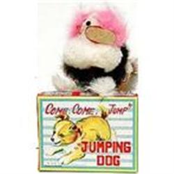 vintage 1950s JAPAN JUMPING DOG WIND UP TOY #2270248
