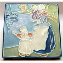 antique Rookwood Trivet Dutch Family 1925 #2270251